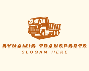 Dump Truck Transport logo design