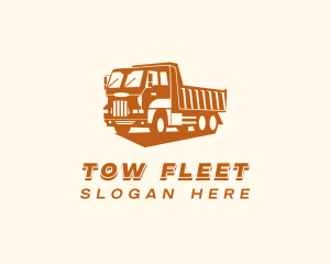 Dump Truck Transport logo design