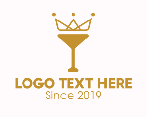 Fermented - Gold Crown Chalice logo design