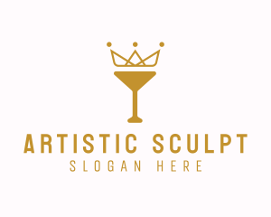 Gold Crown Chalice logo design