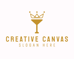 Gold Crown Chalice logo design