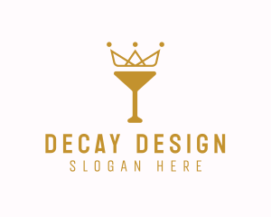 Gold Crown Chalice logo design