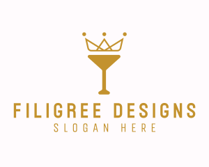 Gold Crown Chalice logo design