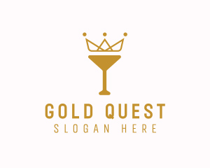 Gold Crown Chalice logo design