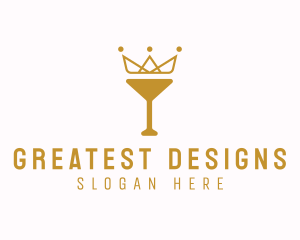 Gold Crown Chalice logo design