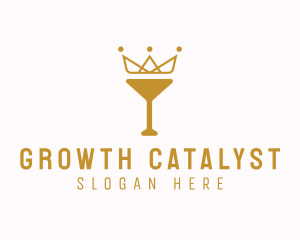 Gold Crown Chalice logo design