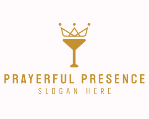 Gold Crown Chalice logo design