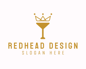 Gold Crown Chalice logo design