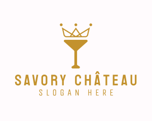 Gold Crown Chalice logo design