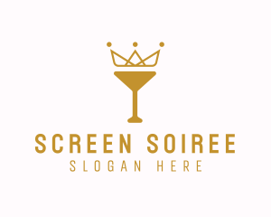 Gold Crown Chalice logo design