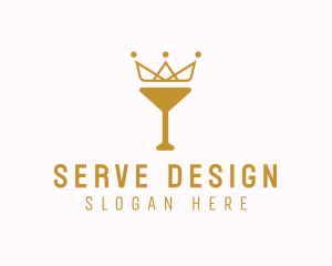 Gold Crown Chalice logo design