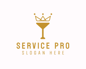 Gold Crown Chalice logo design