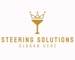 Gold Crown Chalice logo design