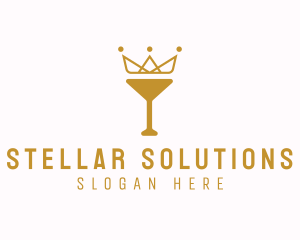 Gold Crown Chalice logo design