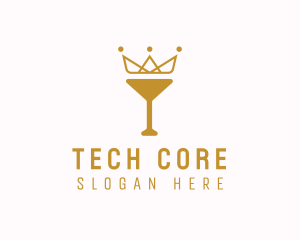 Gold Crown Chalice logo design