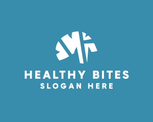 Healthy Medical Brain logo design