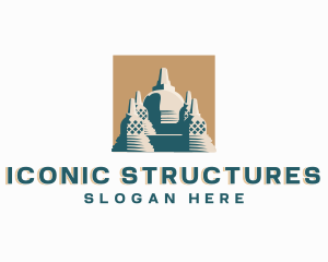  Ancient Structure Landmark logo design