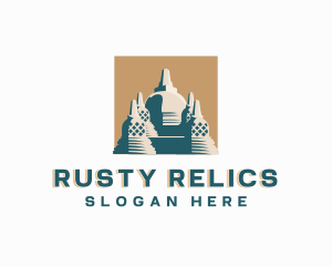  Ancient Structure Landmark logo design