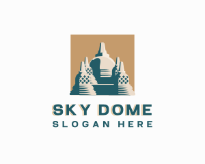  Ancient Structure Landmark logo design