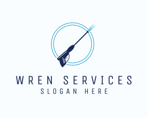 Cleaning Service Pressure Washer logo design