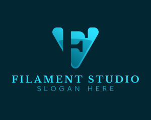 Startup Company Studio Letter F logo design