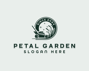 Landscaping Lawn Mower logo design