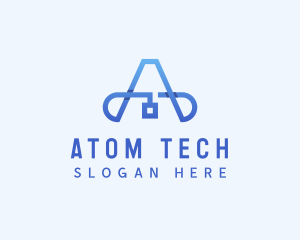 Generic Tech Letter A logo design