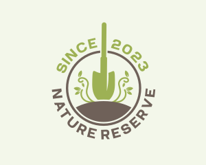 Nature Garden Shovel logo design