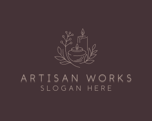 Artisanal Scented Candle logo design