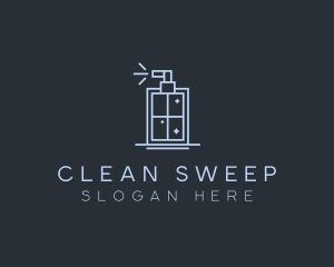 Cleaning Spray Bottle logo design