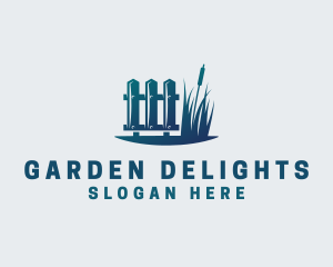 Grass Fence Lawn Care logo design