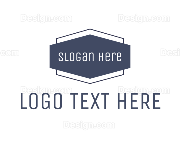 Blue Modern Badge Logo