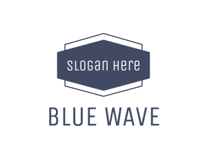 Blue Modern Badge logo design