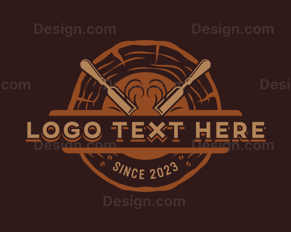 Chisel Woodworking Handyman Logo