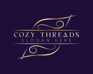 Elegant Needle Thread logo design