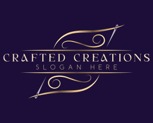 Elegant Needle Thread logo design