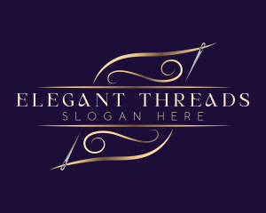 Elegant Needle Thread logo design