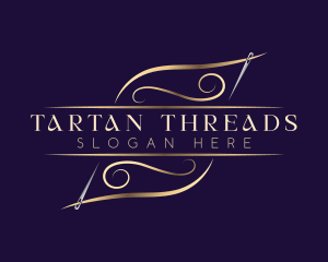 Elegant Needle Thread logo design