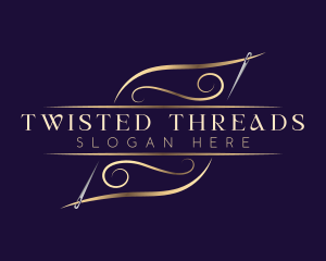 Elegant Needle Thread logo design