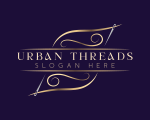 Elegant Needle Thread logo design