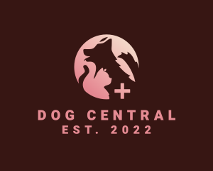 Dog Cat Pet Veterinary logo design