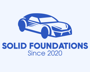 Blue Coupe Car logo