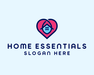 Heart Home Property logo design