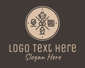 Hipster Fine Dining Restaurant logo