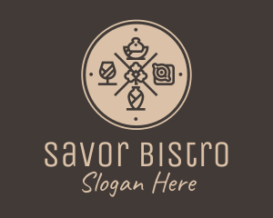 Hipster Fine Dining Restaurant logo design