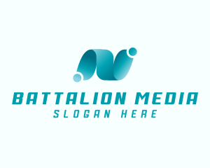 Professional Brand Letter N logo design