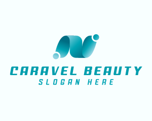 Professional Brand Letter N logo design