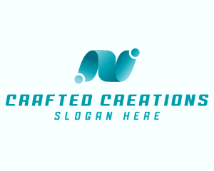 Professional Brand Letter N logo design