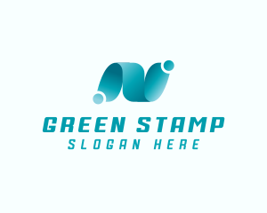 Professional Brand Letter N logo design