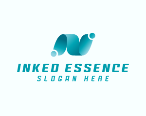 Professional Brand Letter N logo design